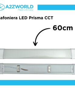 Plafoniera LED Prisma CCT, Reglette Led 60cm 24W 3200LM 220V, Barra Led Da Soffitto, 600X75X30mm