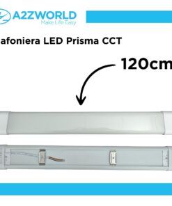 Plafoniera LED Prisma CCT, Reglette Led 120cm 48W 6400LM 220V, Barra Led Da Soffitto, 1200X75X30mm