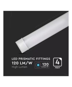 Alternative view of Plafoniera LED Prismatica 40W 120cm Da Soffitto 120LM/W 6400K IP20 Con Chip Samsung Garanzia 5 Anni SKU-20352