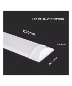 Plafoniera LED Prismatica 40W 120cm Da Soffitto 120LM/W 6400K IP20 Con Chip Samsung Garanzia 5 Anni SKU-20352