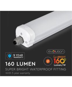 Alternative view of Plafoniera Led 120cm 24W 160lm/W 220V Freddo 6400K IP65 Super Luminoso Massimo Risparmio Energetico SKU-216486