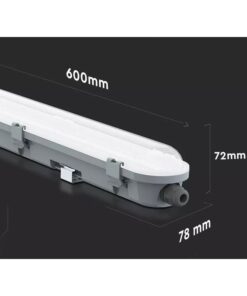 Alternative view of Plafoniera Led 60cm 18W 120lm/W 2160 lm Freddo 6400K IP65 Copertura Satinata SKU-2120210