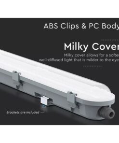 Plafoniera Led 120cm 36W 120lm/W 4320 lm Neutro 4000K IP65 Copertura Satinata SKU-2120207