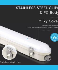 Plafoniera Led 120cm 36W Con Sistema Emergenza Neutro 4000K IP65 120LM/W 4320 lm SKU-2120223