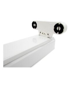 Porta Lampada Plafoniera Per Doppio 2 Tubi Led T8 da 60cm Interno Non Impermeabile IP20