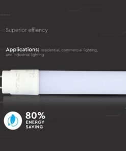 Tubo LED T8 18W G13 120cm 3000K 1850LM in Nanoplastica Incluso Starter Alimentazione da Un Lato SKU-216263