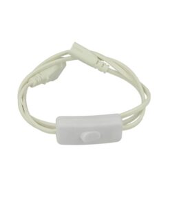 Cavo Di Alimentazione Con Interruttore Presa Standard Euro Spina Maschio Per Plafoniera Tubo Led T5 All In One Con Filo Lunga 1 Metro