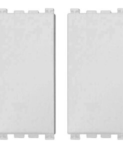 2 Pezzi Copritasti Copriforo Falso Polo 1P Bianco Compatibile Con Vimar Arke