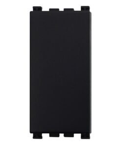 2 Pezzi Copritasti Copriforo Falso Polo 1P Nero Compatibile Con Vimar Arke