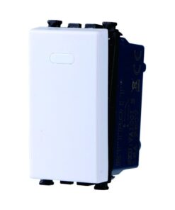 Pulsante 1P 16A Unipolare Colore Bianco Compatibile Con Vimar Arke