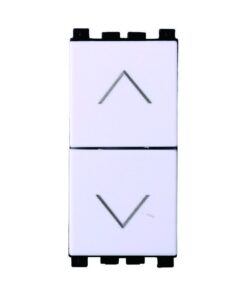 Pulsante Saliscendi Commutatore 2P 10A Tapparelle Colore Bianco Compatibile Con Vimar Arke