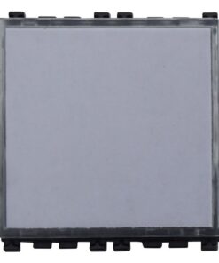 Pulsante Targa Portanome 2P 2M Campanello Colore Nero Compatibile Con Vimar Arke