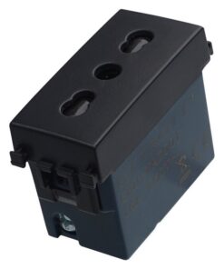 Presa Bipasso Bivalente 2P+T 10/16A Colore Nero Compatibile Con Vimar Arke