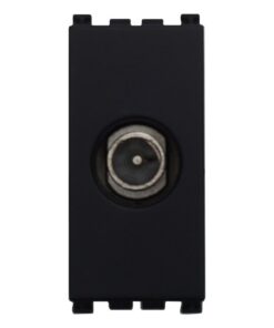 Connettore Presa TV Terminale Maschio Colore Nero Compatibile Con Vimar Arke