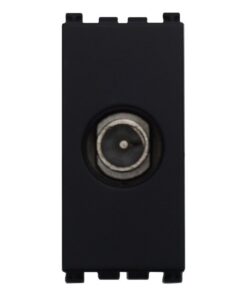 Connettore Presa TV Terminale Maschio Colore Nero Compatibile Con Vimar Arke