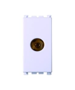 Connettore Presa TV Terminale Femmina Colore Bianco Compatibile Con Vimar Arke