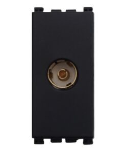 Connettore Presa TV Terminale Femmina Colore Nero Compatibile Con Vimar Arke