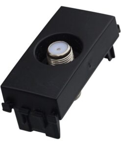 Presa TV SAT A Vite Satellitare Tipo F Colore Nero Compatibile Con Vimar Arke