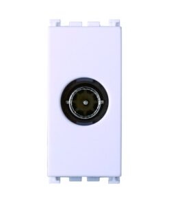 Connettore Presa TV Passante Maschio Colore Bianco Compatibile Con Vimar Arke