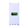 Modulo Presa Caricatore USB 5V 2,1A Colore Bianco Compatibile Con Vimar Arke