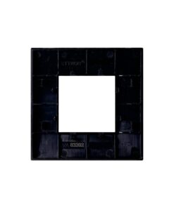 Placca Plastica Serie Venus 2P Colore Nero Compatibile Con Vimar Arke