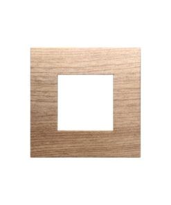 Placca Plastica Serie Venus 2P Colore Legno Chiaro Compatibile Con Vimar Arke