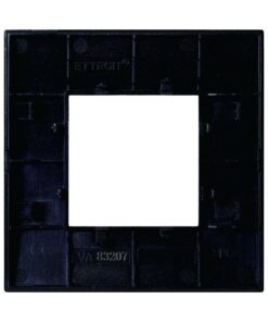 Placca Plastica Serie Venus 2P Colore Acciaio Scuro Compatibile Con Vimar Arke