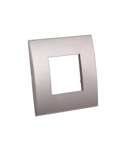 Alternative view of Placca Plastica Serie Venus 2P Colore Titanio Compatibile Con Vimar Arke