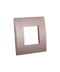 Placca Plastica Serie Venus 2P Colore Bronzo Compatibile Con Vimar Arke