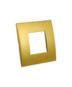 Placca Plastica Serie Venus 2P Colore Oro Lucido Compatibile Con Vimar Arke