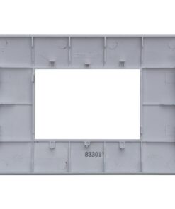 Placca Plastica Serie Venus 3P Colore Bianco Compatibile Con Vimar Arke