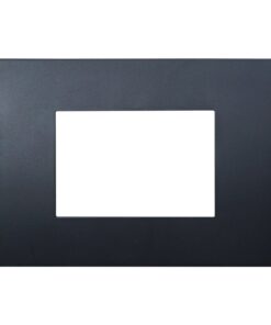 Placca Plastica Serie Venus 3P Colore Nero Compatibile Con Vimar Arke