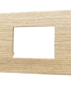 Placca Plastica Serie Venus 3P Colore Legno Chiaro Compatibile Con Vimar Arke