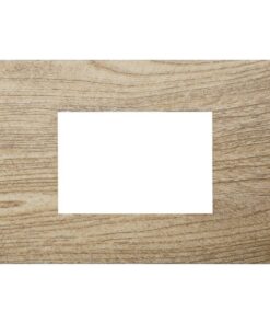 Placca Plastica Serie Venus 3P Colore Legno Scuro Compatibile Con Vimar Arke