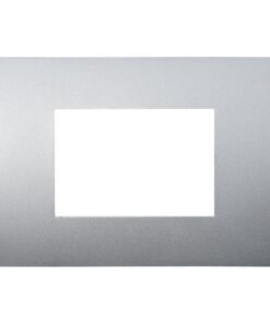 Placca Plastica Serie Venus 3P Colore Silver Compatibile Con Vimar Arke