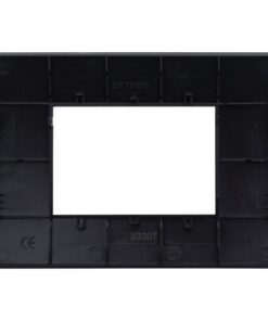 Alternative view of Placca Plastica Serie Venus 3P Colore Acciaio Scuro Compatibile Con Vimar Arke