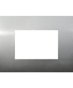 Placca Plastica Serie Venus 3P Colore Titanio Compatibile Con Vimar Arke