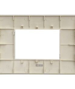 Placca Plastica Serie Venus 3P Colore Sabbia Compatibile Con Vimar Arke