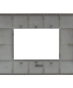 Placca Plastica Serie Venus 3P Colore Bronzo Compatibile Con Vimar Arke