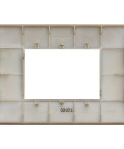 Placca Plastica Serie Venus 3P Colore Oro Compatibile Con Vimar Arke