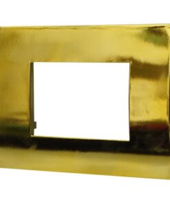 Placca Plastica Serie Venus 3P Colore Oro Lucido Compatibile Con Vimar Arke