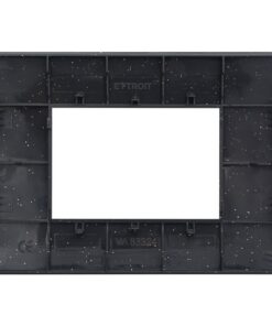 Alternative view of Placca Plastica Serie Venus 3P Colore Nero Brillante Compatibile Con Vimar Arke