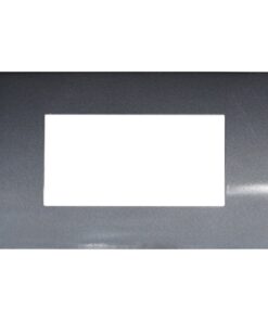 Placca Plastica Serie Venus 4P Colore Acciaio Scuro Compatibile Con Vimar Arke