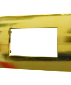 Placca Plastica Serie Venus 4P Colore Oro Lucido Compatibile Con Vimar Arke