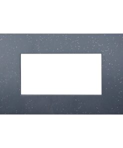 Placca Plastica Serie Venus 4P Colore Nero Brillante Compatibile Con Vimar Arke