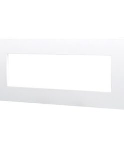 Placca Plastica Serie Venus 7P Colore Bianco Compatibile Con Vimar Arke