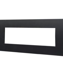 Placca Plastica Serie Venus 7P Colore Nero Compatibile Con Vimar Arke