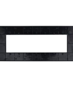 Placca Plastica Serie Venus 7P Colore Nero Compatibile Con Vimar Arke