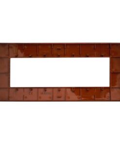 Placca Plastica Serie Venus 7P Colore Radica Compatibile Con Vimar Arke