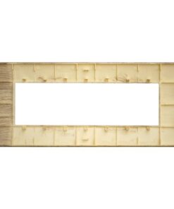 Placca Plastica Serie Venus 7P Colore Legno Chiaro Compatibile Con Vimar Arke